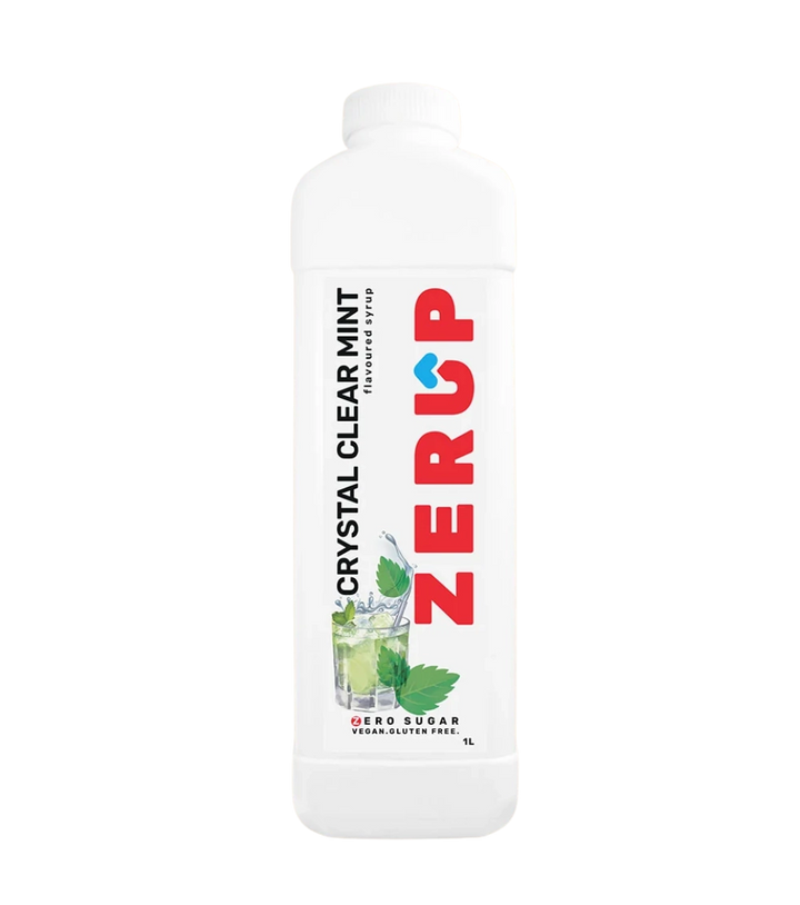 Zerup Zero Sugar Crystal Clear Mint Syrup 1L