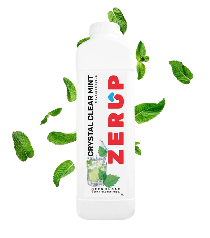 Zerup Zero Sugar Crystal Clear Mint Syrup 1L