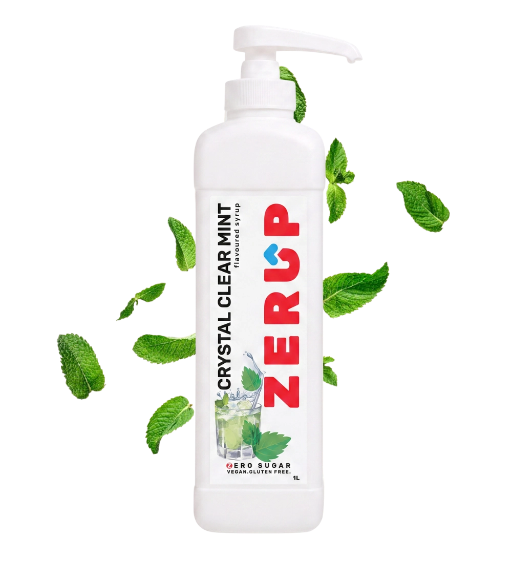 Zerup Zero Sugar Crystal Clear Mint Syrup 1L