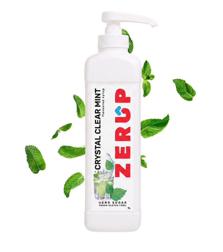 Zerup Zero Sugar Crystal Clear Mint Syrup 1L