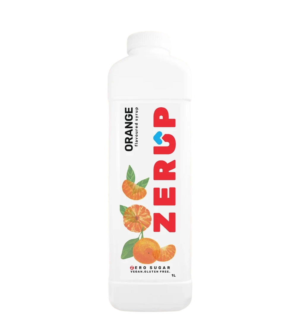 SPECIAL 50% OFF  Zerup Zero Sugar Orange Syrup 1L