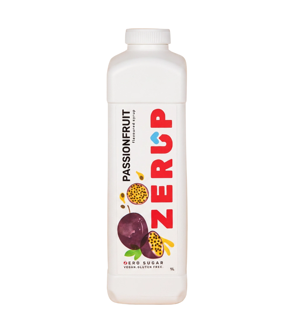 SPECIAL 50% OFF Zerup Zero Sugar Passionfruit Syrup 1L