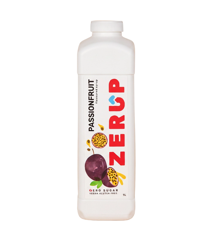 SPECIAL 50% OFF Zerup Zero Sugar Passionfruit Syrup 1L