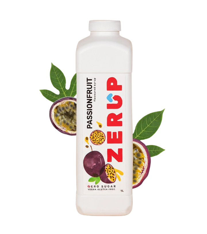 SPECIAL 50% OFF Zerup Zero Sugar Passionfruit Syrup 1L