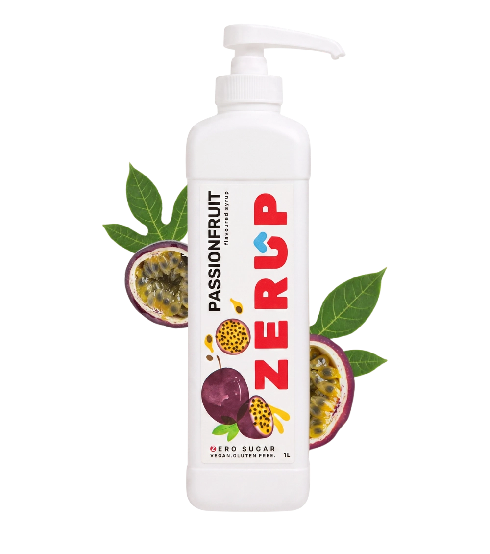 SPECIAL 50% OFF Zerup Zero Sugar Passionfruit Syrup 1L