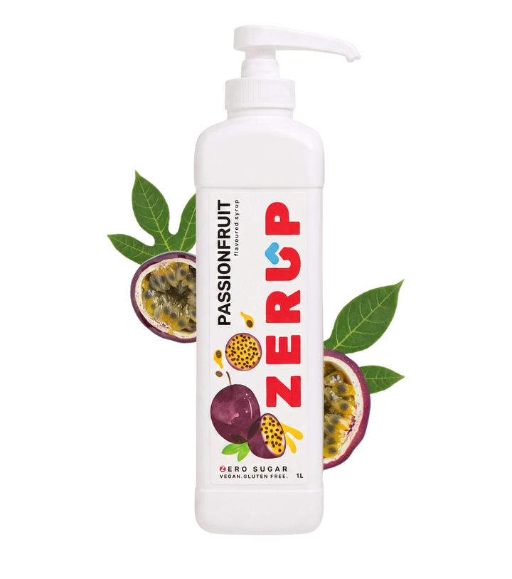 SPECIAL 50% OFF Zerup Zero Sugar Passionfruit Syrup 1L