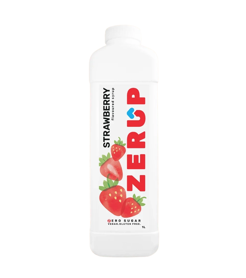 Zerup Zero Sugar Strawberry Syrup 1L