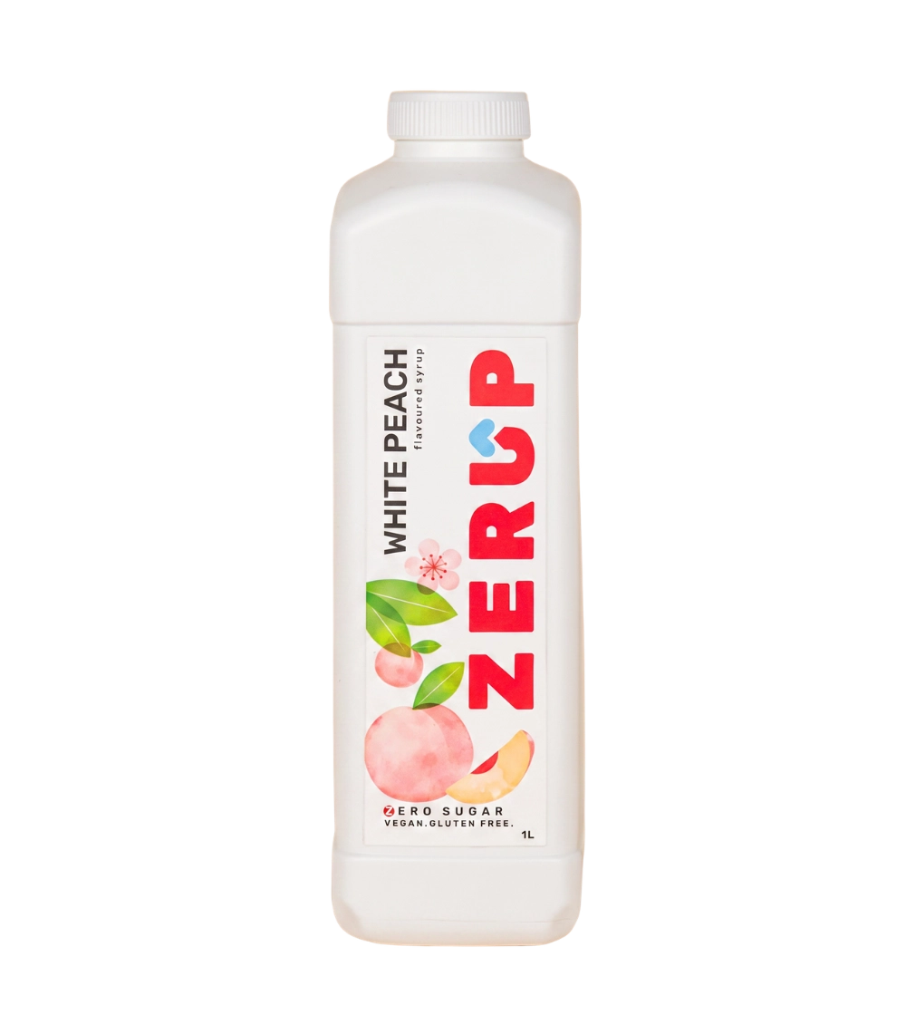 Zerup Zero Sugar White Peach Syrup 1L