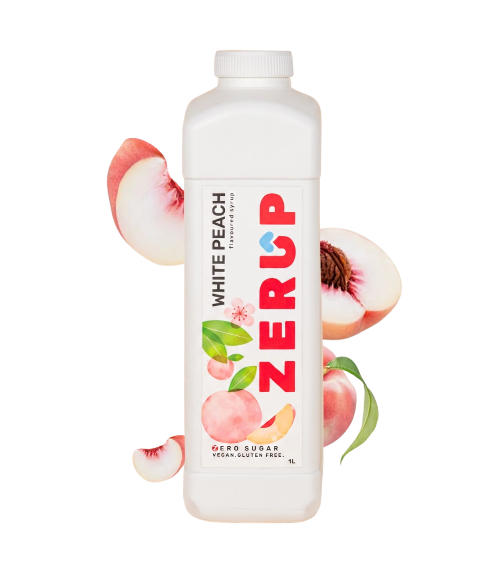Zerup Zero Sugar White Peach Syrup 1L