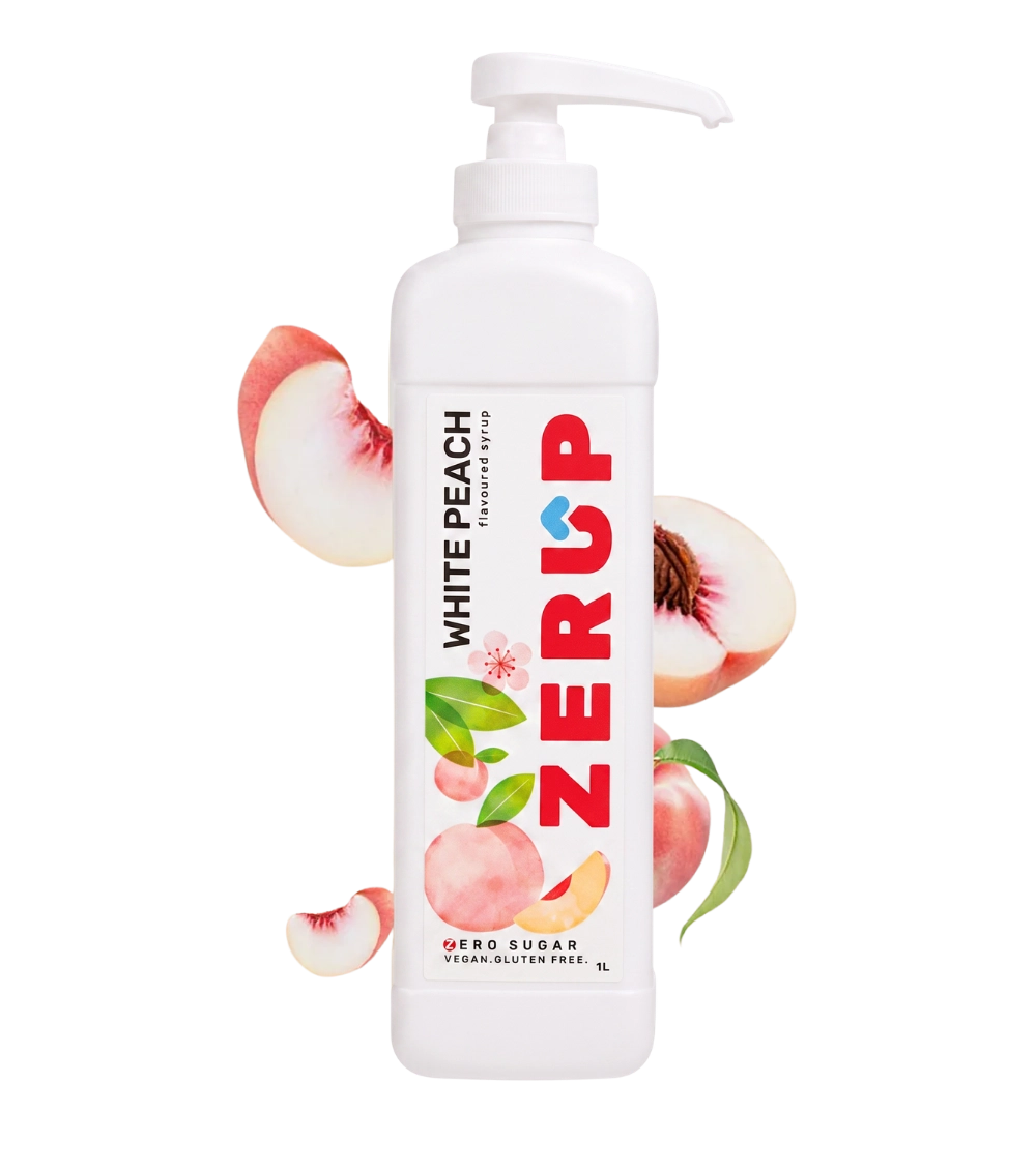 Zerup Zero Sugar White Peach Syrup 1L