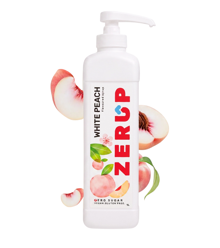 Zerup Zero Sugar White Peach Syrup 1L